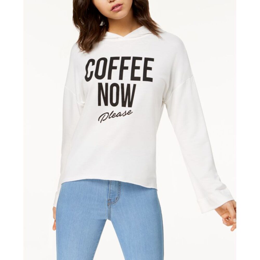 Pretty Rebellious Juniors Coffee Graphic Hoodie